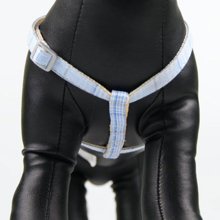 Шлея з повідцем рибка 1,0 х120 см клітинка Трояндовий