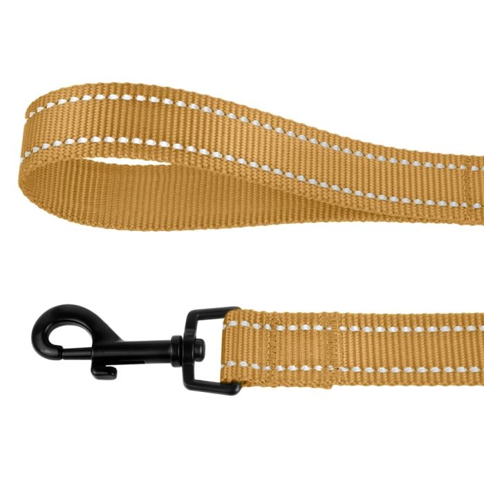 Повідець для собак BronzeDog 16мм-152см золото 1226 60т 