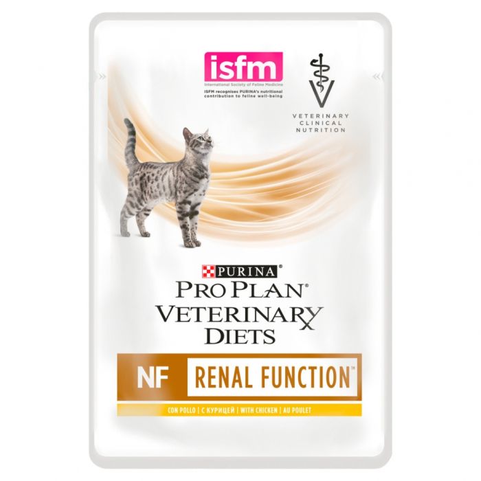 Purina Veterinary Diets NF Renal Function лікувальні консерви для кішок при патології нирок, з куркою павуч 85 г 