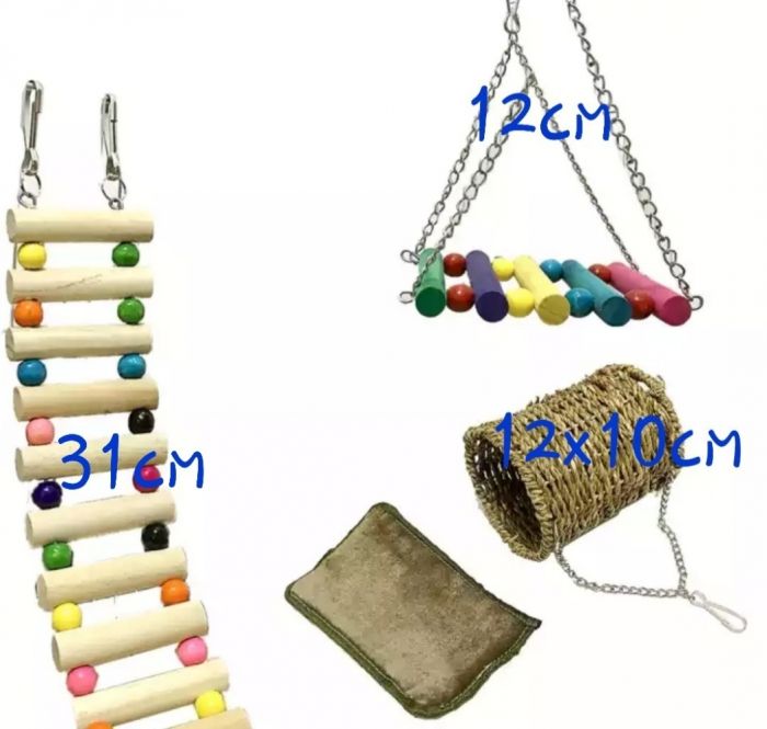 Набір іграшок для гризунів 3 шт 