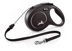 Рулетка Flexi (Флексі) design S 12кг  5м трос Чорна