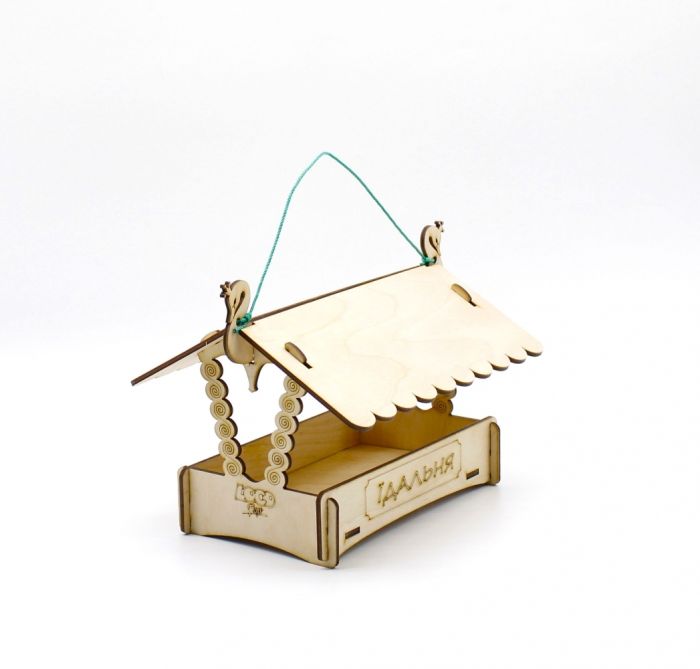 Годівниця Лебідь для вуличних птахів. 19х20х15 см.