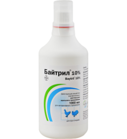 Байтрил 10 антибактеріальний препарат для орального застосування 1 л