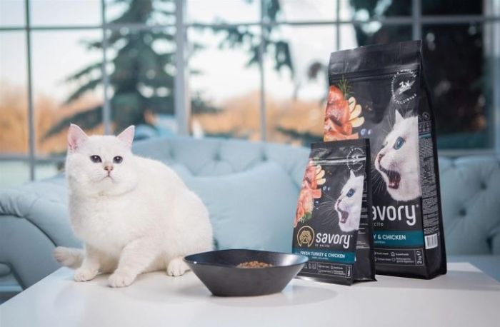 Savory Kitten Сухий корм для кошенят зі свіжим мясом індички та куркою 400 г