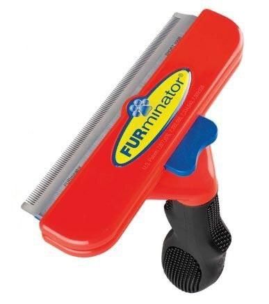Фурмінатор з кнопкою для собак з короткою шерстю Розмір S (46 мм ширина леза)