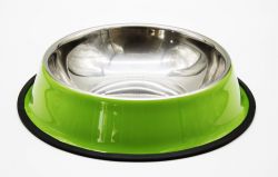 Миска металева з гумовою кромкою Салатова 1500 мл. 