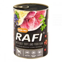 Dolina Noteci Rafi консерви для собак (65) паштет яловичина з шинкою, лохина і журавлина 800г