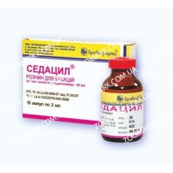 Седацил-розчин інєкційний заспокійливої та седативної дії 20 мл Седацил 2 розчин інєкційний 20мл, Бровафарма