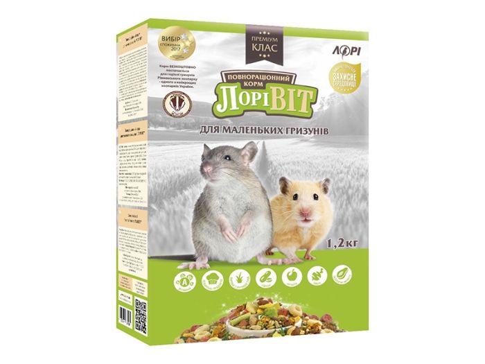 Лорівіт корм для малих гризунів 1.2 кг 