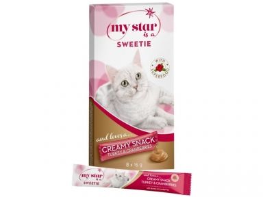 My Star Creamy Sweetie стіки для кішок журавлина та індичка 815 гр 