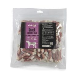 Ласощі AnimAll Snack для собак, мясо качки на кальцієвій кістці 500 г 