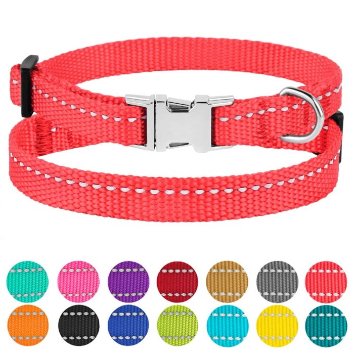 Нашийник для собак BronzeDog Корал металевий фастекс 10мм (18-28 см) 1224 31Т 