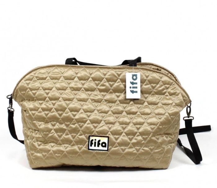 Автосумка стьогана плащівка золото, 50х30х40 см 