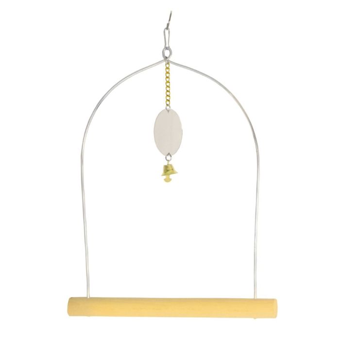 Гойдалка для середніх папуг з дзеркалом і дзвіночком, Лорі 0023 