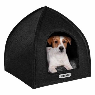 Лежак для тварин Намет чорна 2 40 x 40 x 42 см