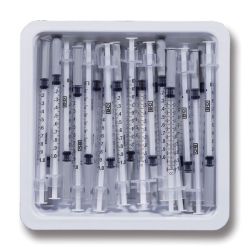 Шприц 1 мл BD allergy syringe tray 27G x 12-25 штук 