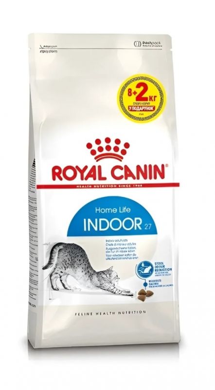 АКЦІЯ Royal Canin Indoor сухий корм для дорослих кішок, що не залишають приміщення 8+2 кг 
