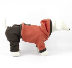 Комбінезон Стиль трикотаж на флісі помаранчево-коричневий (хлопчик) М