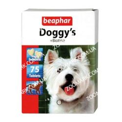Doggys Biotin-вітамінізоване ласощі з біотином для собак Doggys + Biotin Beaphar 12507-вітамінізоване ласощі для собак 75 тб