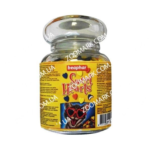 Sweet Hearts-ласощі для кішок сердечка Sweet Hearts-ласощі для кішок( сердечка), Beaphar 106752