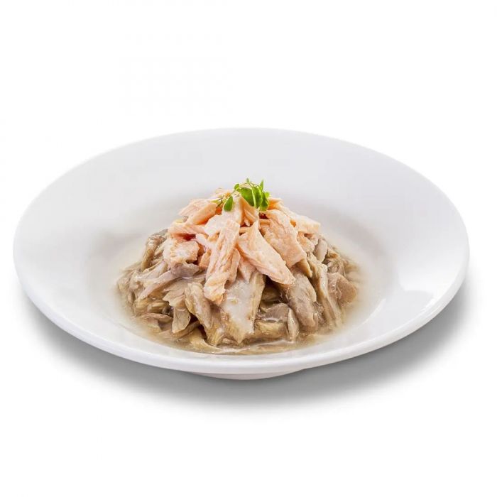 Cherie Hairball Control TunaSalmon Вологий корм для котів зі шматочками тунця та лосося в соусі для запобігання утворенню вовняних грудочок 80 гр 