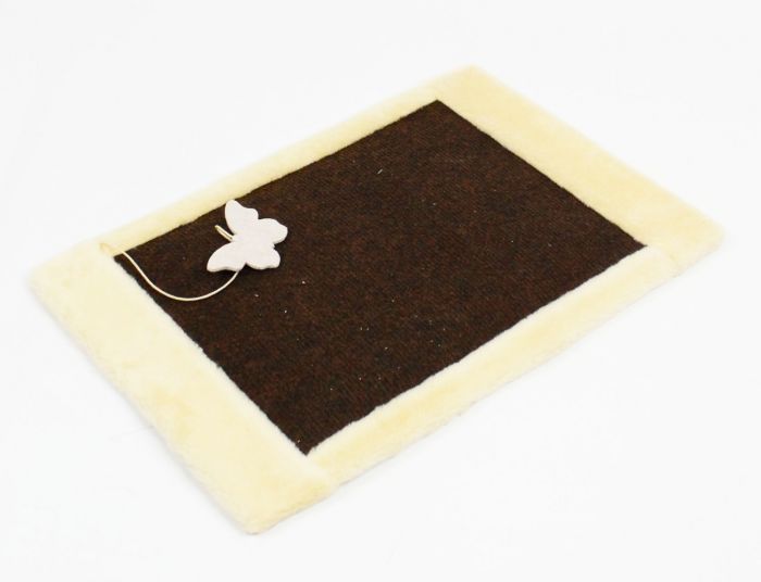 Килимок-дряпка сизаль, 44х31 см коричнево-бежевий