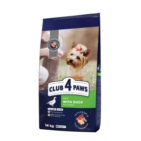 Club 4 paws (Клуб 4 лапи) Small Bread Duck для собак дрібних порід з качкою 14кг 