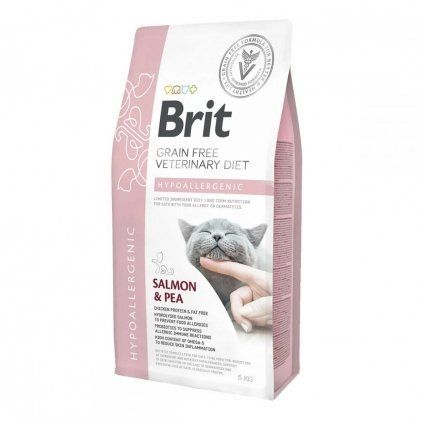Brit Cat Hypoallergenic VetDiets-гіппоалергенний сухий корм для кішок з лососем і горохом 2кг