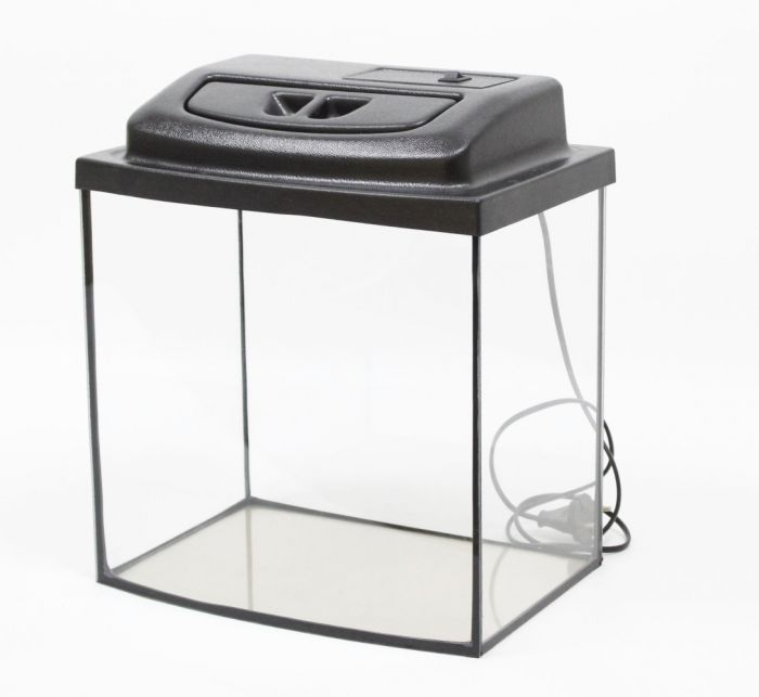 Комплект Акваріум овал + кришка для акваріума 17 л + кришка 30х20х30 см