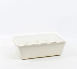 Туалет Дніпро глибокий із сіткою кремовий 40х27х13 см