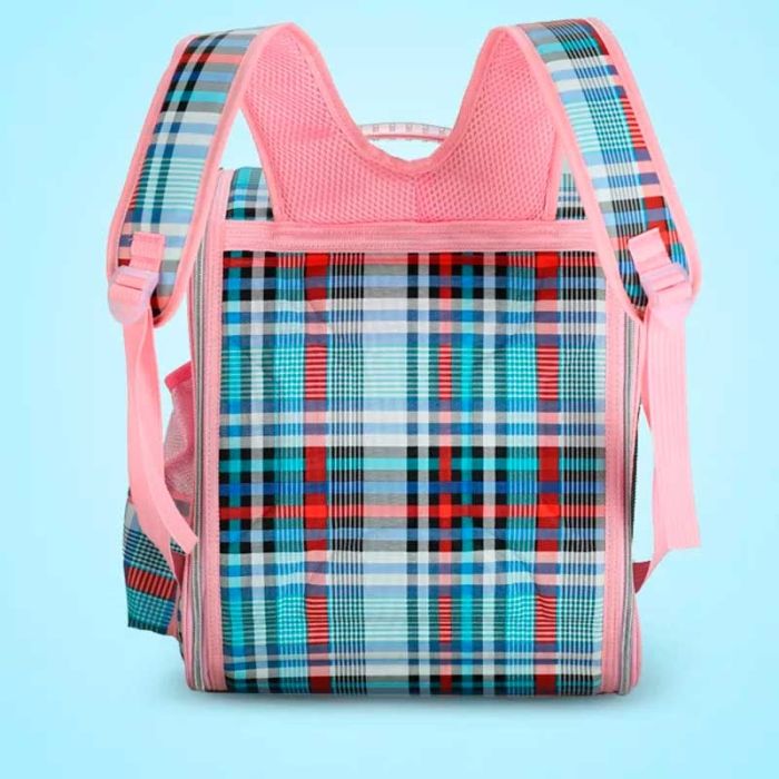 Рюкзак Квадрат з ілюмінатором тканина клітка 303720 см 