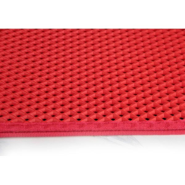 Килимок для котячого лотка Липучка FUNtastic 5030 см Червоний