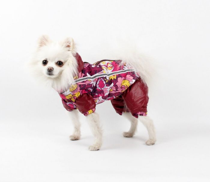 Набір Фрезія жилет силікон + комбінезон велсофт бордо (дівчинка) S