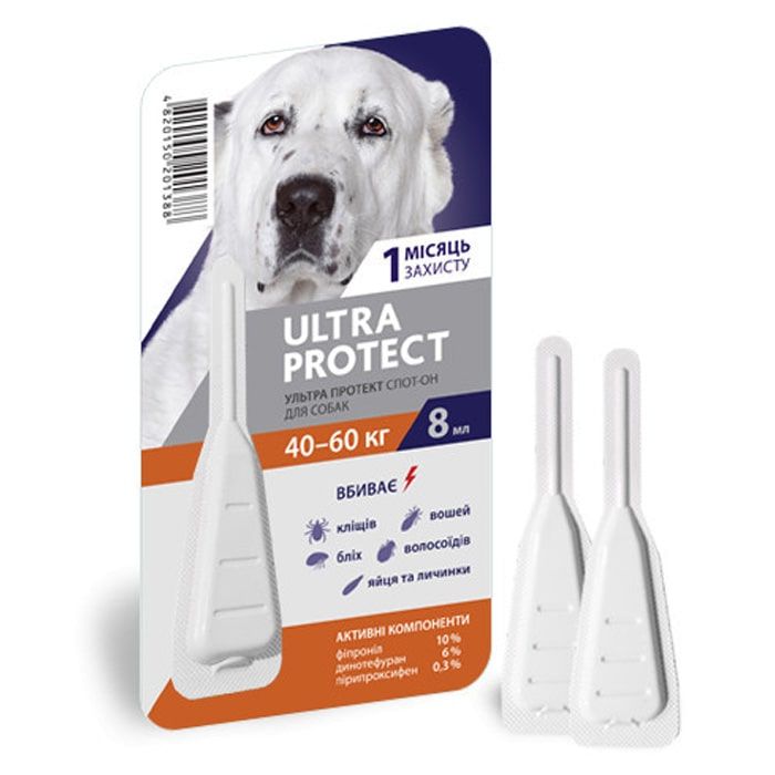 Краплі Ultra Protect-інсектоакарицидний препарат 40-60кг