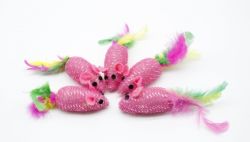 Миша люрекс набір 5 шт, 7 см 