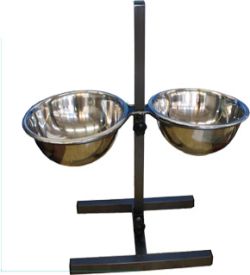 Стійка 2 миски  28 см x H 60см 3,6 л