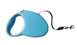 Рулетка для собак, Механічна, пластикова ручка Синій