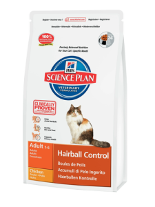 Корм Hills (Хілс) SP Feline Adult Hairball Control для дорослих кішок виведення грудок шерсті з куркою 1,5 кг