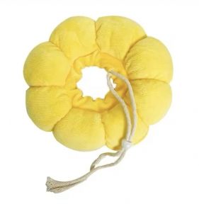 Мякий ветеринарний комір жовтий S