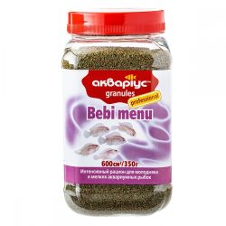 Акваріус Бебі-меню гранули 350 г
