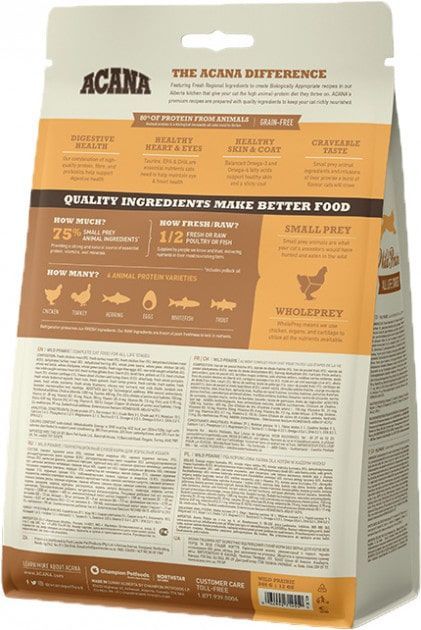 ACANA Wild Prairie Cat для котів 1,8 кг