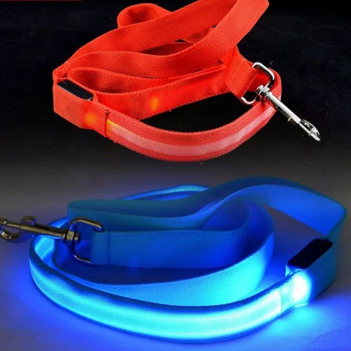 Повідець тканинний світиться 120 см Оранжевий