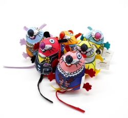 Мишка з Котячою мятою Кольорова 7 см. 