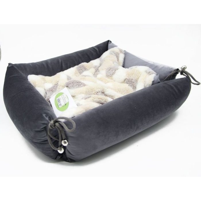 ЛЕЖАК ТРАНСФОРМЕР ЛЮКС замша сірий 3 530390155