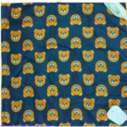 Килимок з підігрівом 45х45 см ведмежа мордочка чорний 