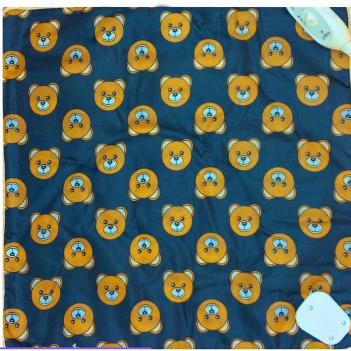 Килимок з підігрівом 45х45 см ведмежа мордочка чорний 