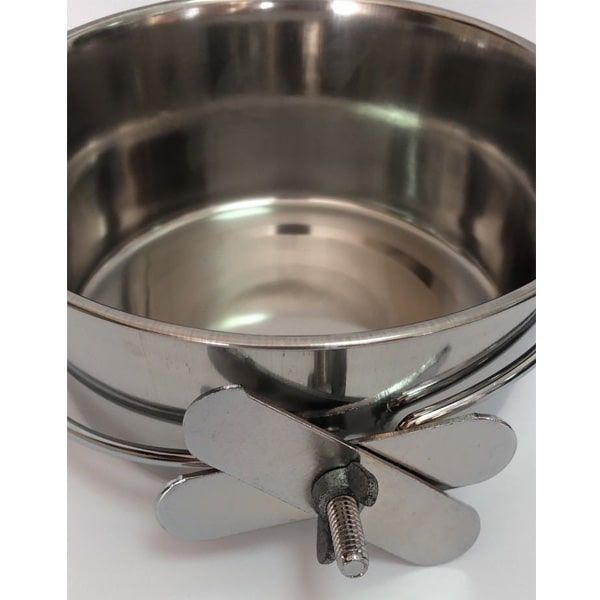 Миска для собак на кронштейні і на гвинті 9,5 см  300мл