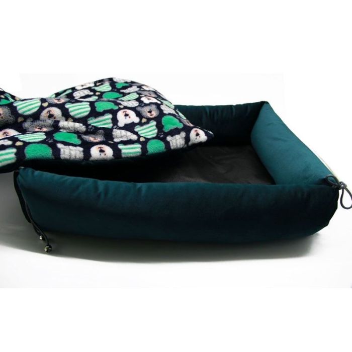 Лежак Трансформер Люкс замшевий Морська хвиля 1 370280120