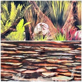 Двосторонній фон. Marine Planted OasisState Wall 4691 см. 