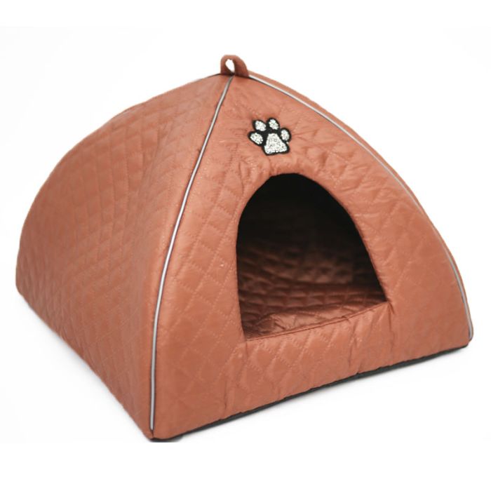 Будиночок для тварин Юрта 1 паянка з ребрами жорсткості 363939 см Коричневий